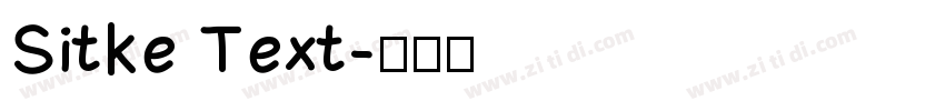 Sitke Text字体转换